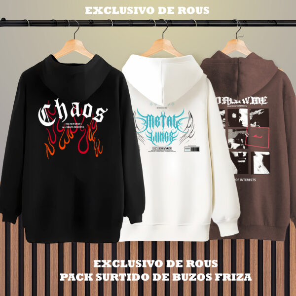 PACK SURTIDO DE BUZOS FRIZA