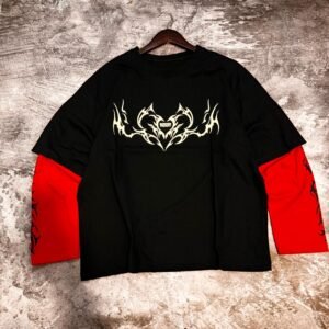 BOXY FIT DOBLE MANGA corazon